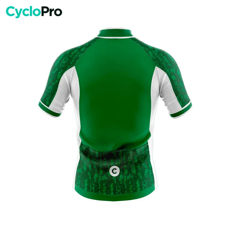 Maillot Cyclisme Route Vert - Pixel+