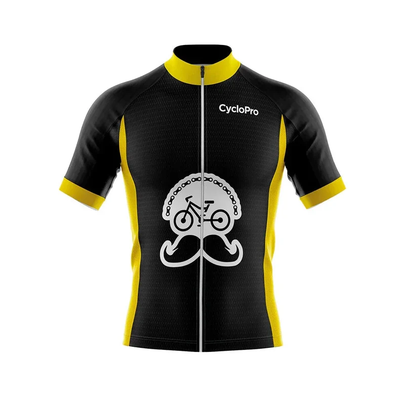 Maillot Cyclisme Route Jaune - Fleur de l'age