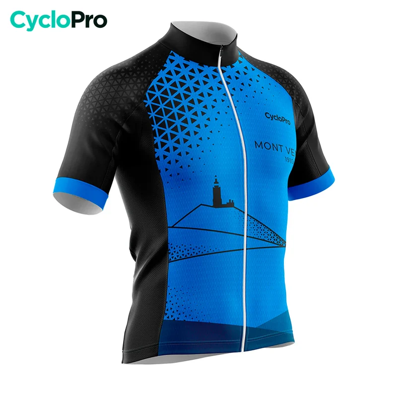 Maillot de Cyclisme Mont Ventoux Bleu - Performance