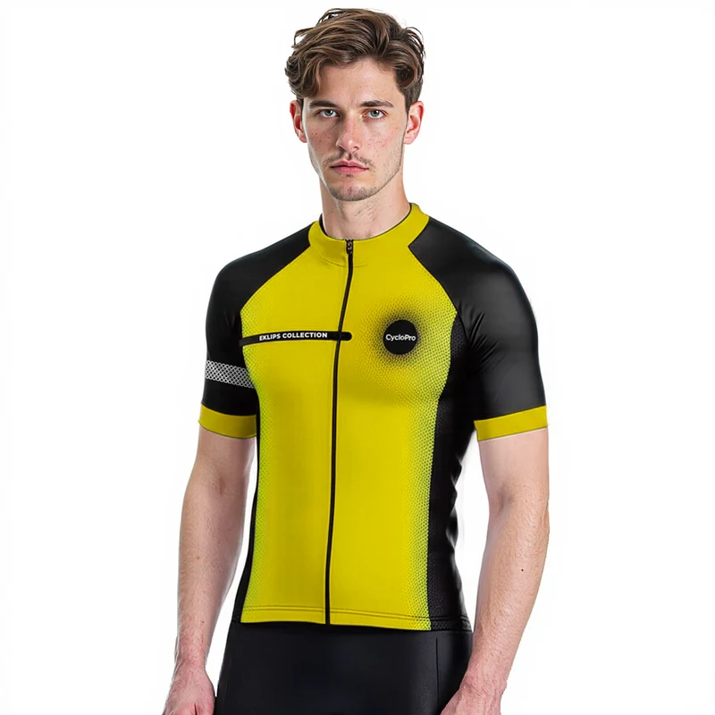 MAILLOT DE CYCLISME JAUNE - EKLIPS