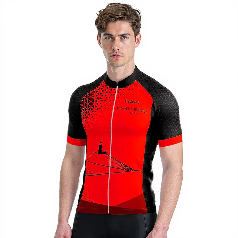 Maillot de Cyclisme Mont Ventoux Rouge - Performance