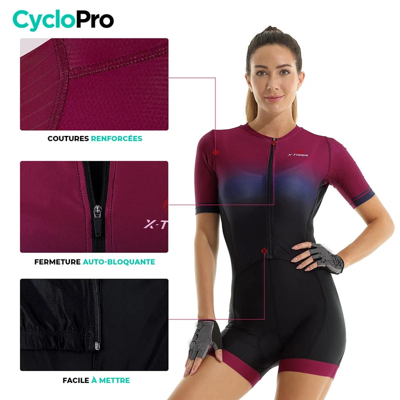 Combinaison Cyclisme / VTT pour Femme - Elegance+
