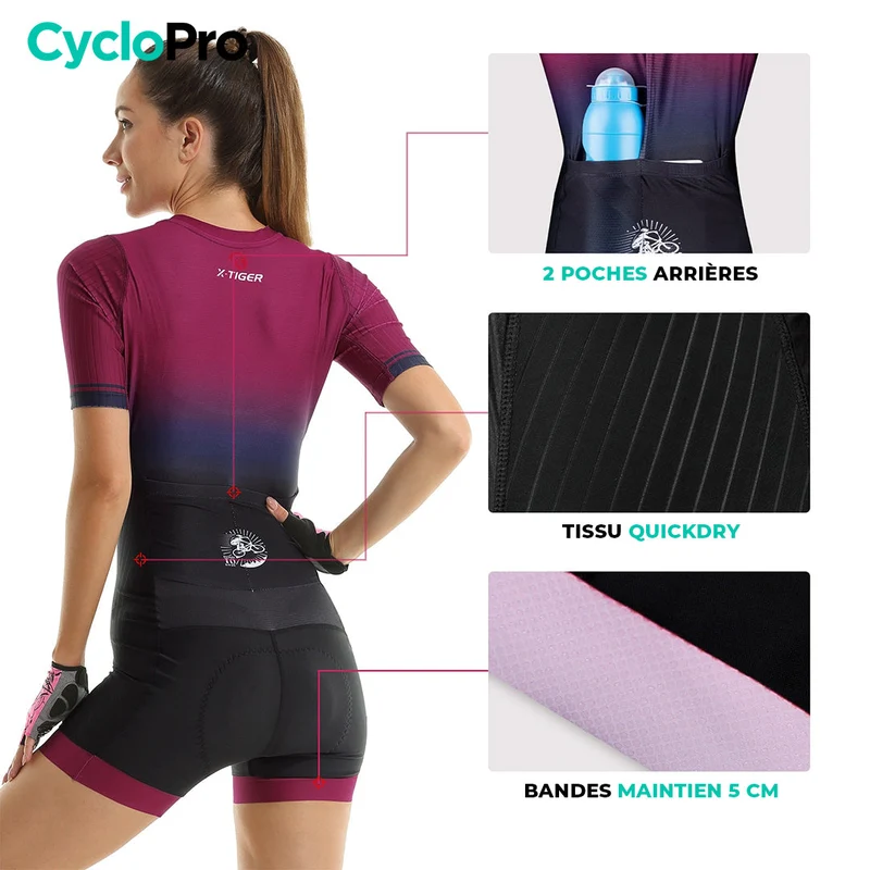 Combinaison Cyclisme / VTT pour Femme - Elegance+