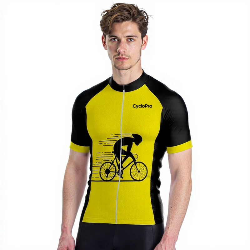 Maillot Cyclisme Route Jaune - UltraSecure