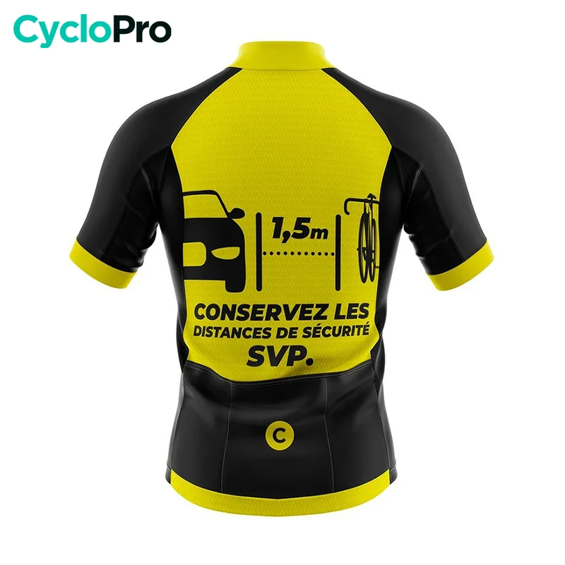 Maillot Cyclisme Route Jaune - UltraSecure