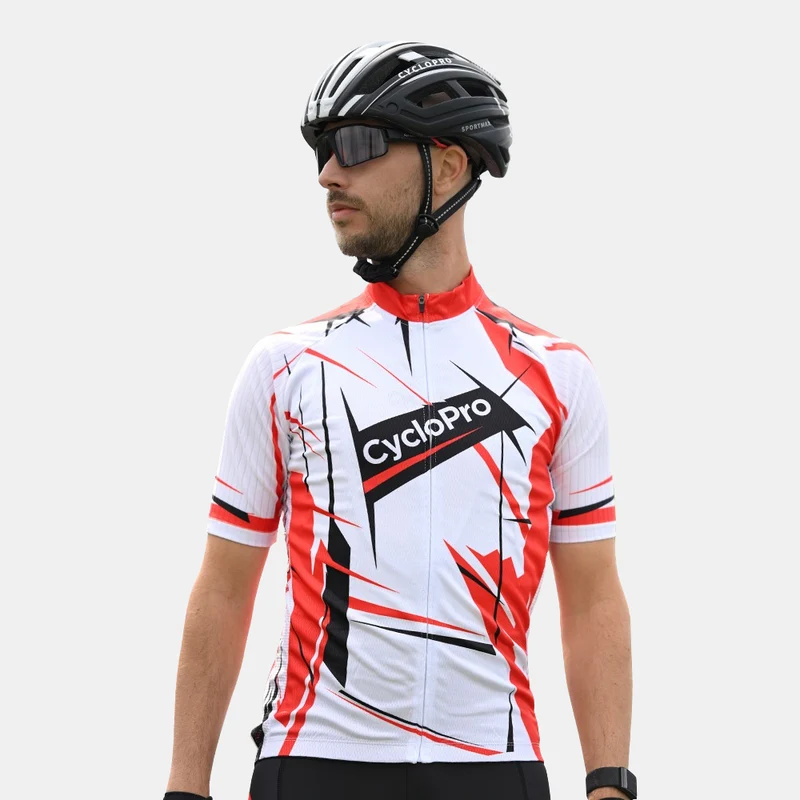 Maillot Cyclisme Route Rouge - Sensas+