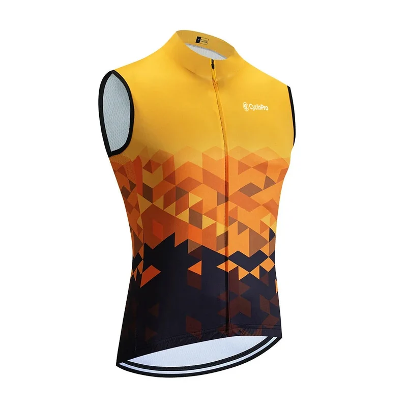 Maillot Cyclisme sans manches Jaune - Eski