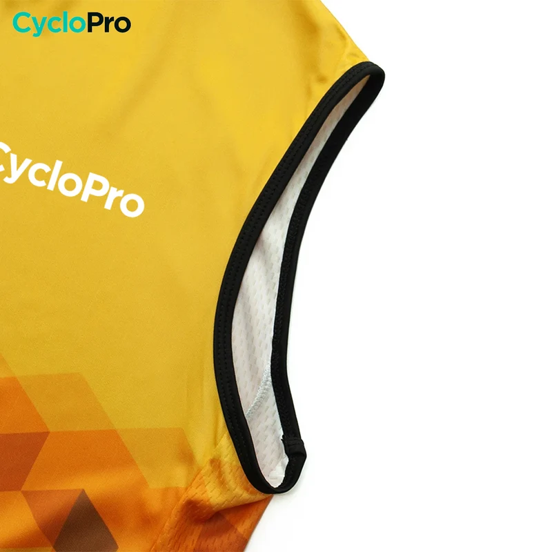 Maillot Cyclisme sans manches Jaune - Eski