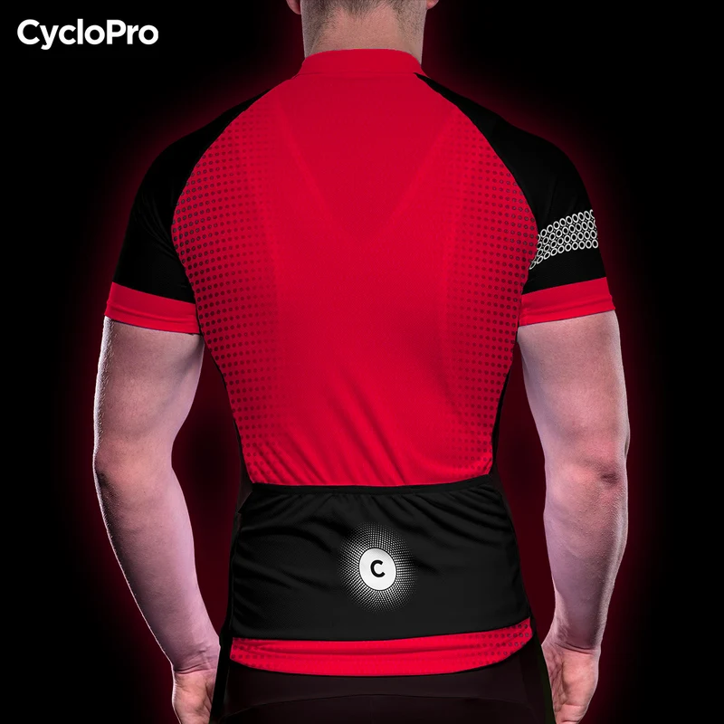 Pack Été Complet Rouge Eklïps - Tenue Cycliste + Mitaines + Chaussettes + Lunettes