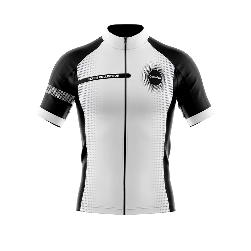 Pack Été Complet Blanc Eklïps - Tenue Cycliste + Mitaines + Chaussettes + Lunettes