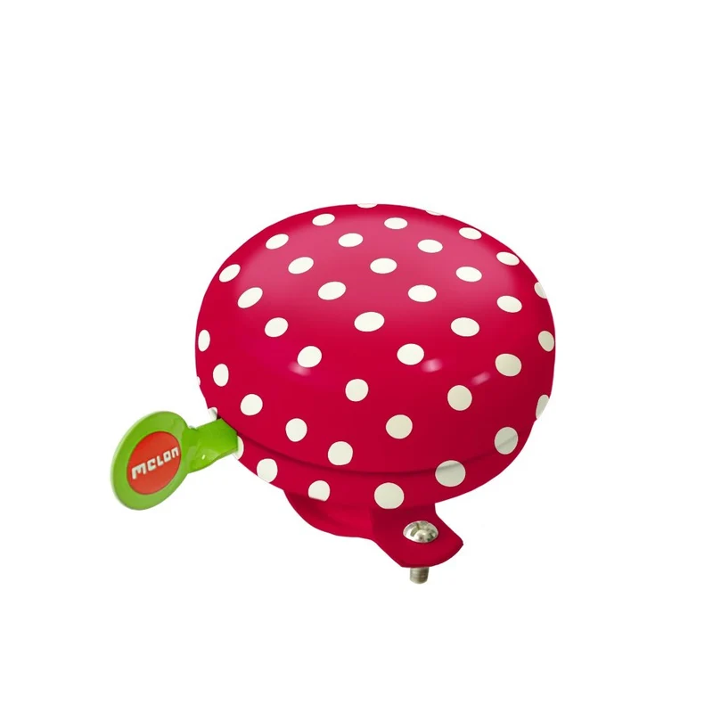 WOOM sonnette rouge points blancs