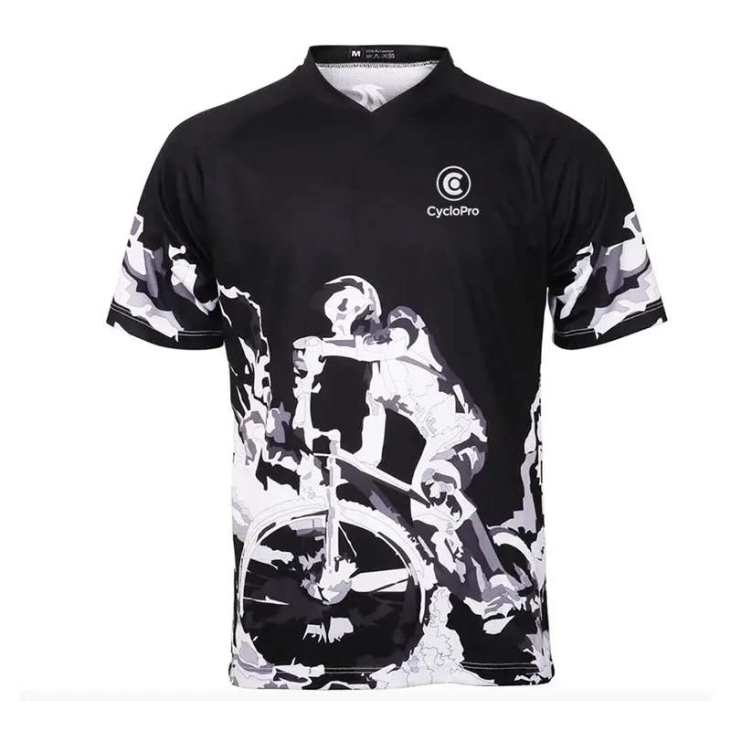 Maillot Vtt homme manche courte noir | AgilityMax