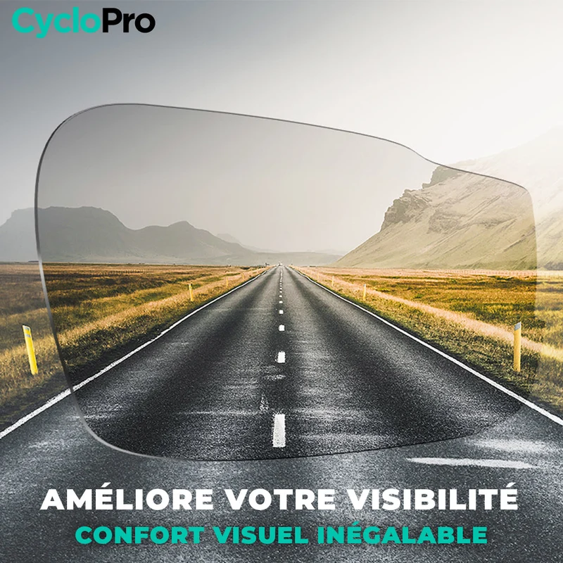 Lunettes Vélo Photochromiques rouge - Ascension+