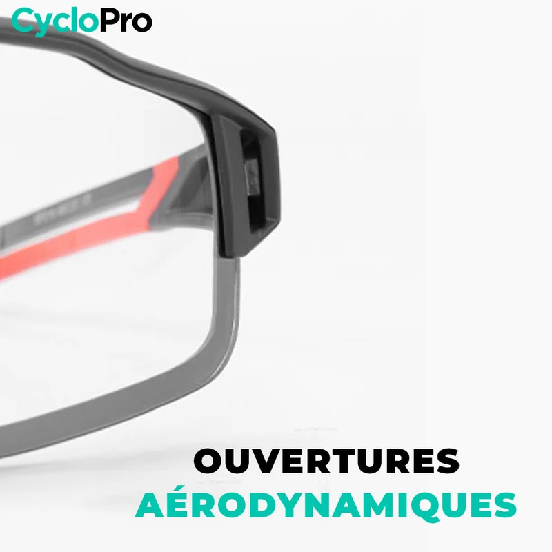 Lunettes Vélo Photochromiques rouge - Ascension+