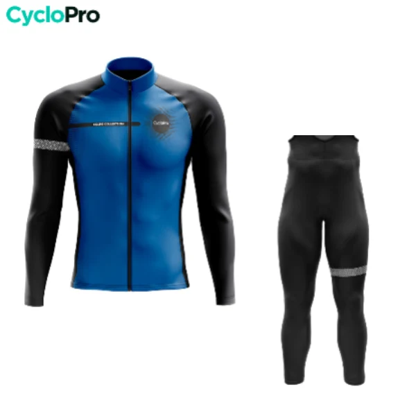 Tenue cycliste hiver Bleue - Eklïps