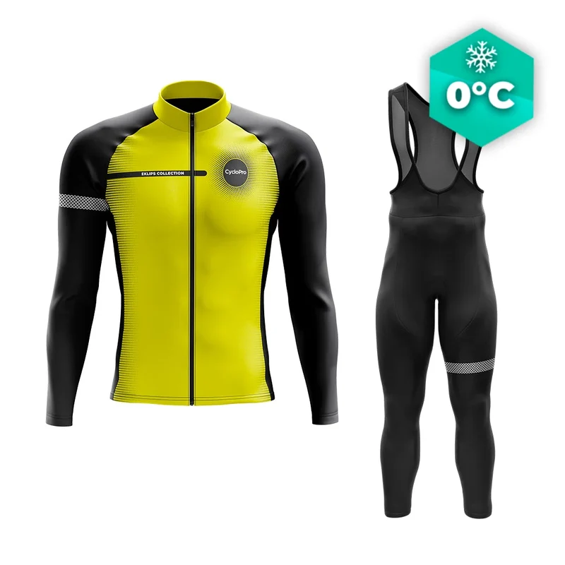 Tenue cycliste hiver Jaune - Eklïps