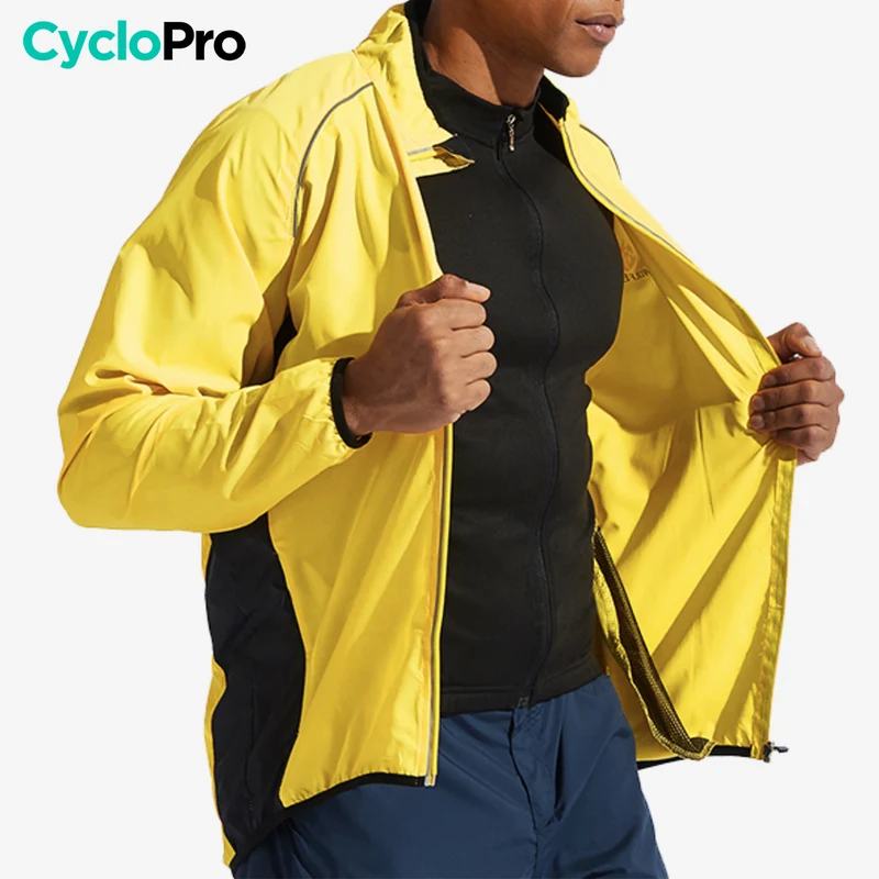 Veste de cyclisme coupe-vent et réfléchissant