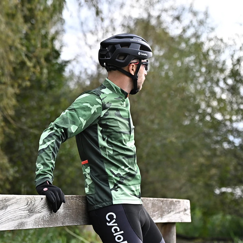 Veste Thermique de cyclisme verte - Commandeur