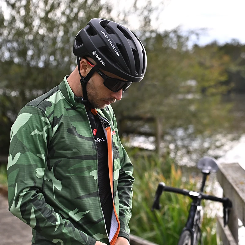 Veste Thermique de cyclisme verte - Commandeur