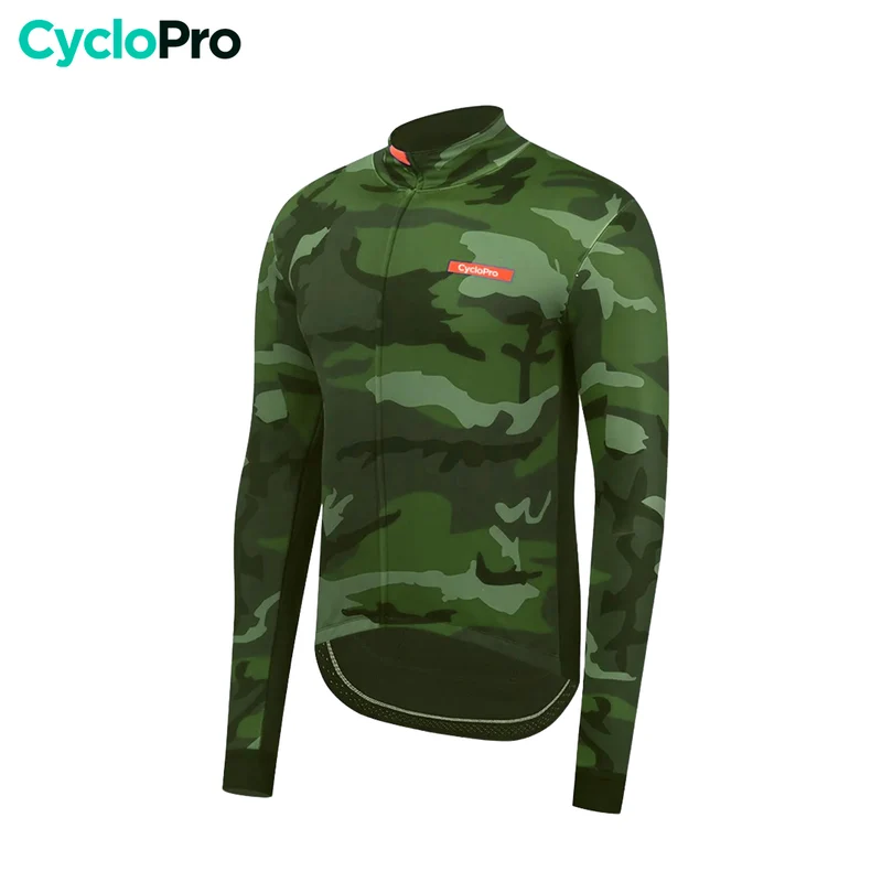 Veste Thermique de cyclisme verte - Commandeur