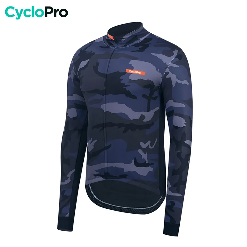 Veste Thermique de cyclisme bleue foncée - Commandeur