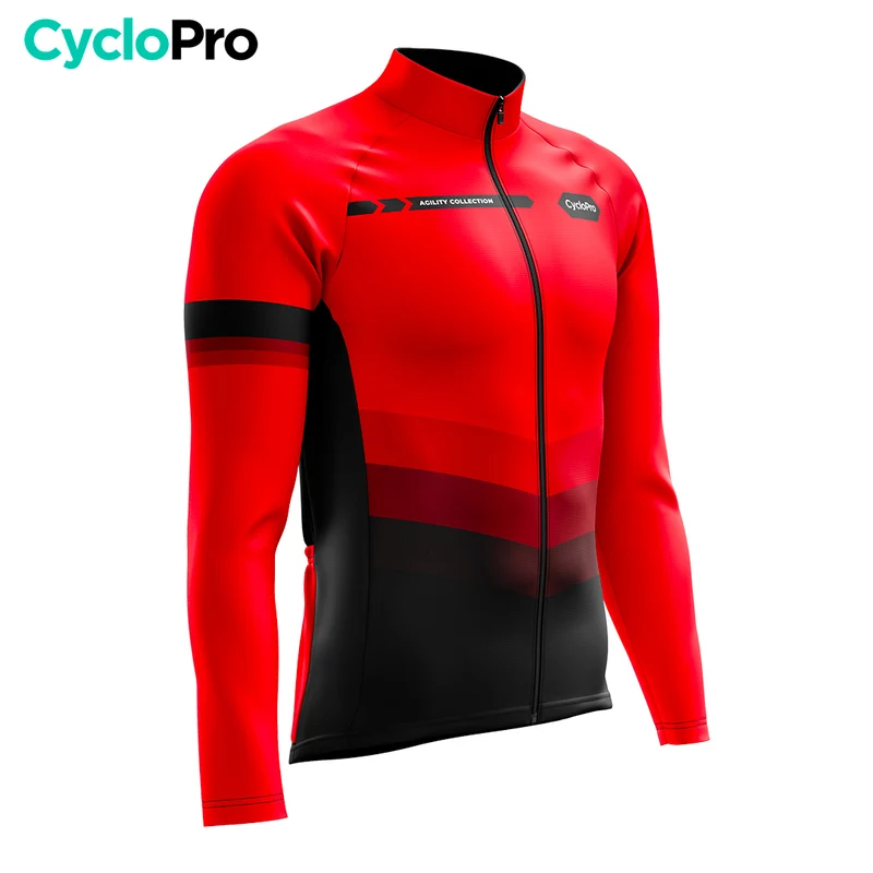 Tenue cycliste hiver Rouge - Agility