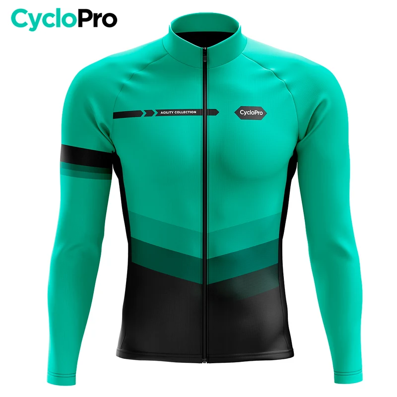 Tenue cycliste hiver Turquoise - Agility