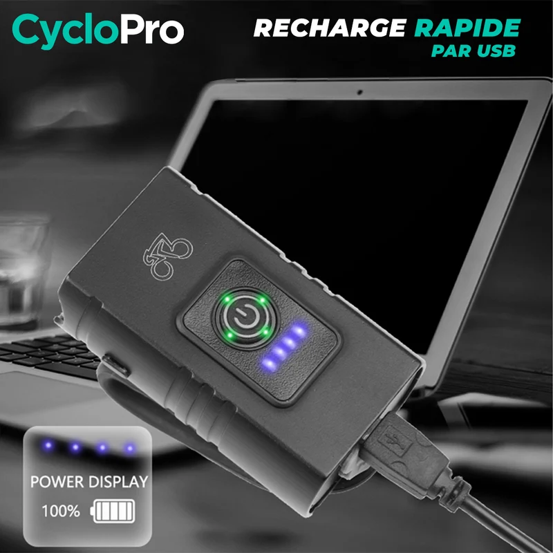 Lampe Vélo Avant Compact+ - Cycliste / VTT