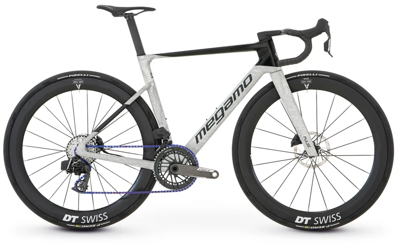 MEGAMO Vélo de route aéro pulse 02 white slr SRAM force roues carbone DT SWISS