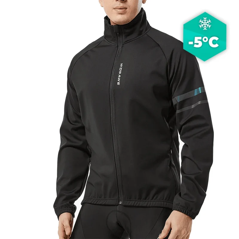 Veste Thermique Cyclisme Noire - Mountain+