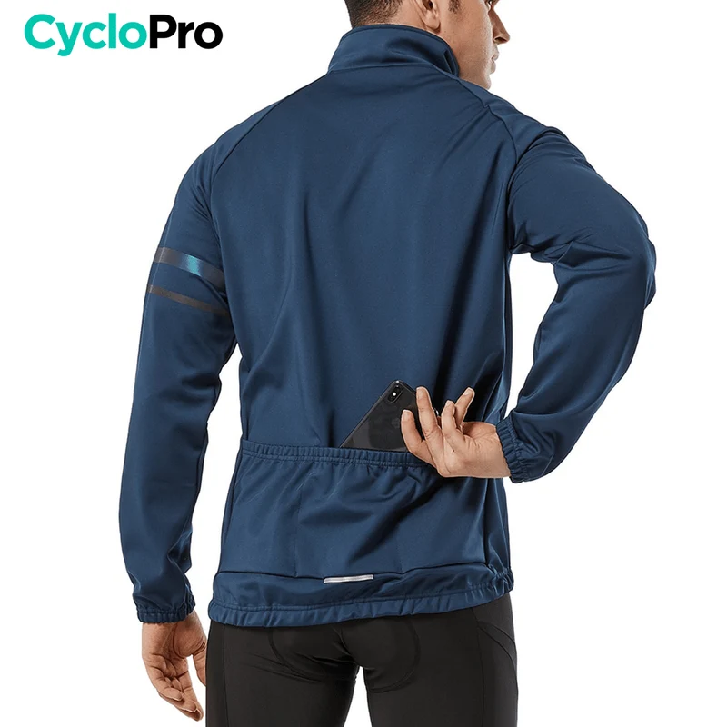 Veste Thermique Cyclisme Bleue - Mountain+