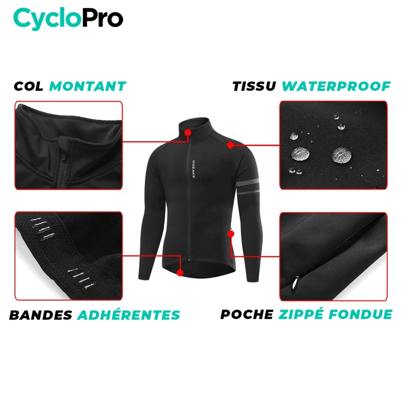 Veste Thermique Cyclisme Bleue - Mountain+