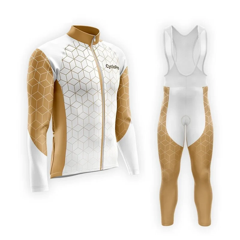 TENUE CYCLISTE AUTOMNE HOMME MARRON - CUBIC+