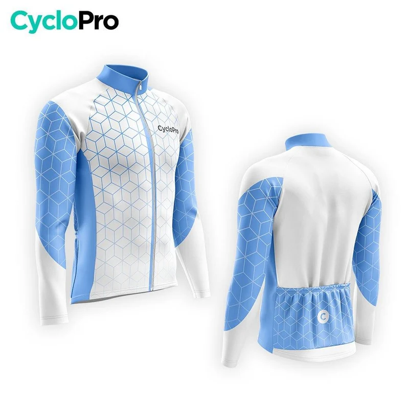 TENUE CYCLISTE AUTOMNE HOMME BLEU - CUBIC+