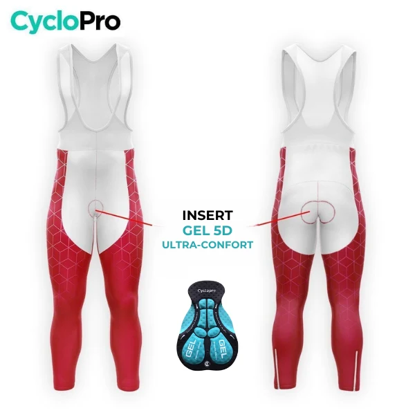 TENUE CYCLISTE HIVER HOMME GRENAT - CUBIC+
