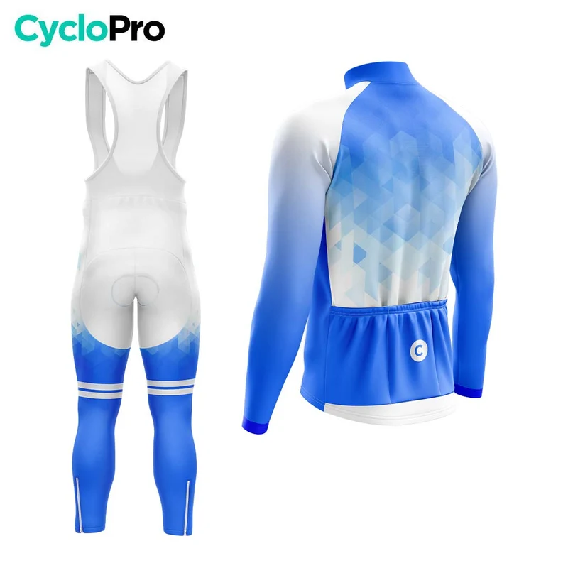 TENUE CYCLISTE AUTOMNE HOMME BLEUE - CRISTAL+