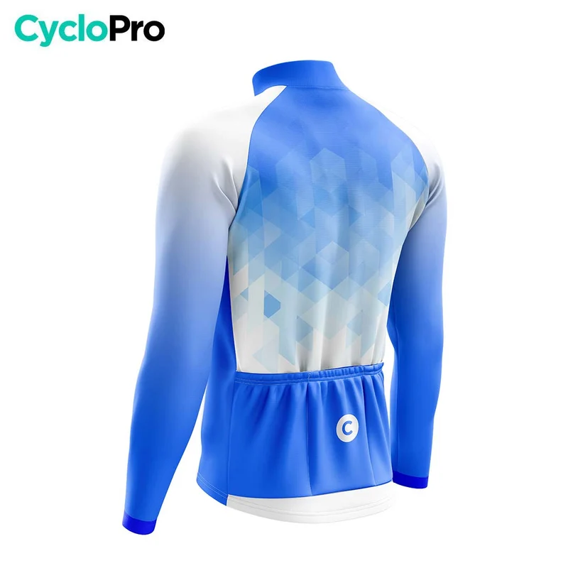 TENUE CYCLISTE AUTOMNE HOMME BLEUE - CRISTAL+