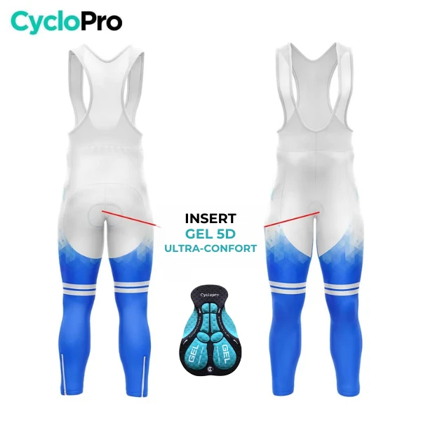 TENUE CYCLISTE AUTOMNE HOMME BLEUE - CRISTAL+