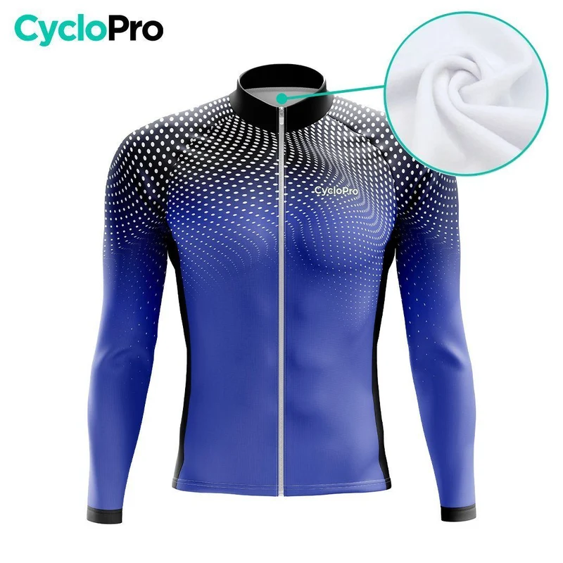 TENUE CYCLISTE AUTOMNE HOMME BLEU - DIMENSION+