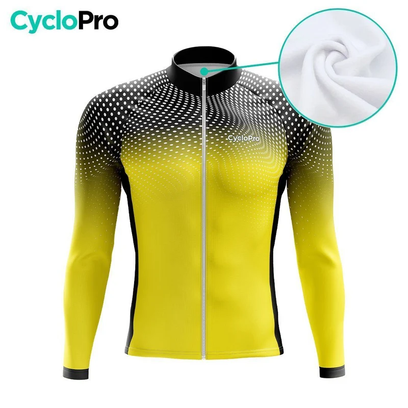 TENUE CYCLISTE AUTOMNE HOMME JAUNE - DIMENSION+