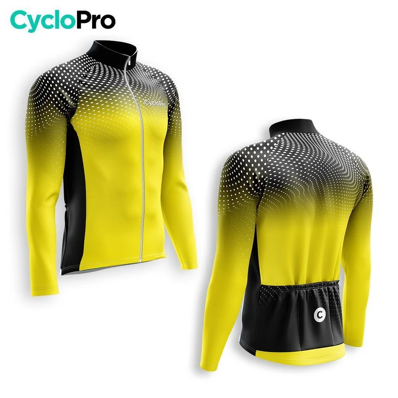 TENUE CYCLISTE AUTOMNE HOMME JAUNE - DIMENSION+