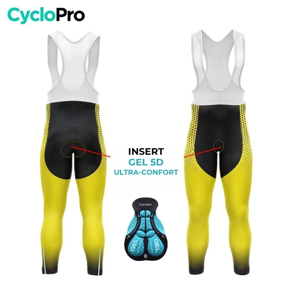 TENUE CYCLISTE AUTOMNE HOMME JAUNE - DIMENSION+