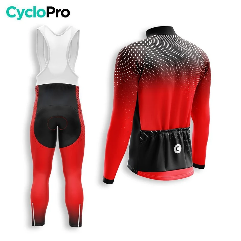 TENUE CYCLISTE AUTOMNE HOMME ROUGE - DIMENSION+