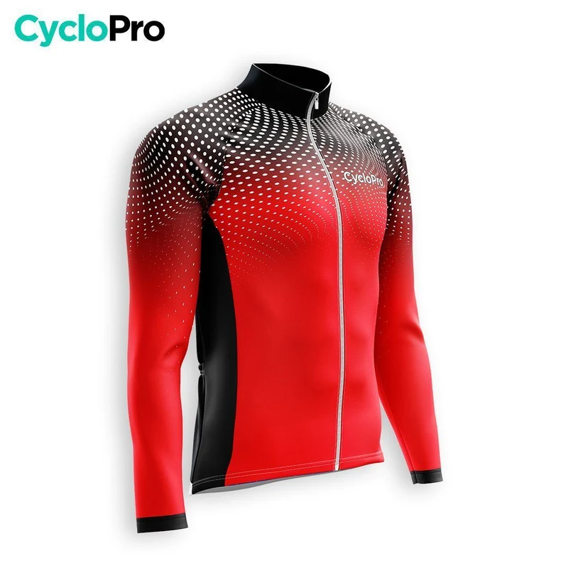TENUE CYCLISTE AUTOMNE HOMME ROUGE - DIMENSION+