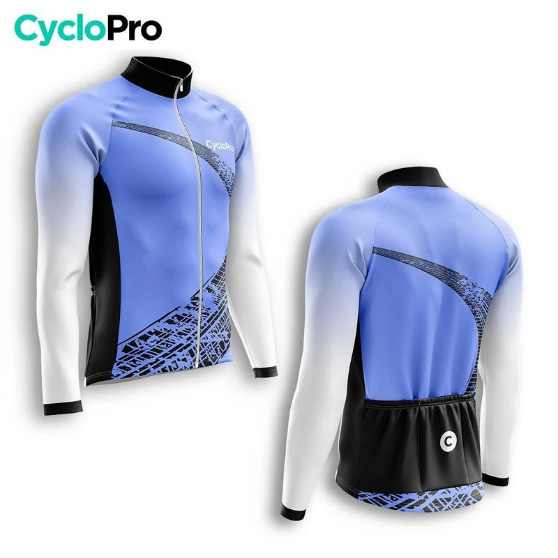 TENUE CYCLISTE AUTOMNE HOMME BLEU - TRACE+