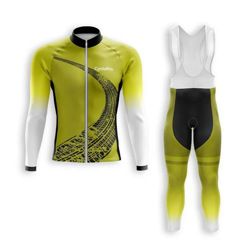 TENUE CYCLISTE AUTOMNE HOMME JAUNE - TRACE+