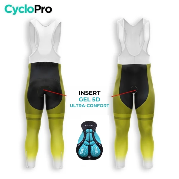 TENUE CYCLISTE AUTOMNE HOMME JAUNE - TRACE+