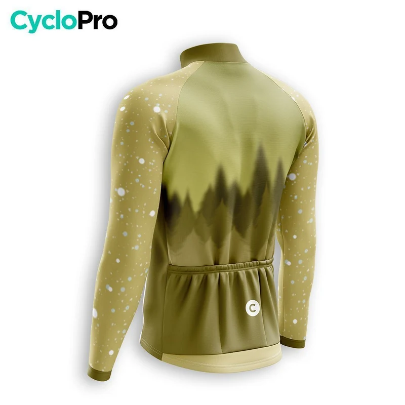 MAILLOT LONG DE CYCLISME AUTOMNE JAUNE - SNOW+