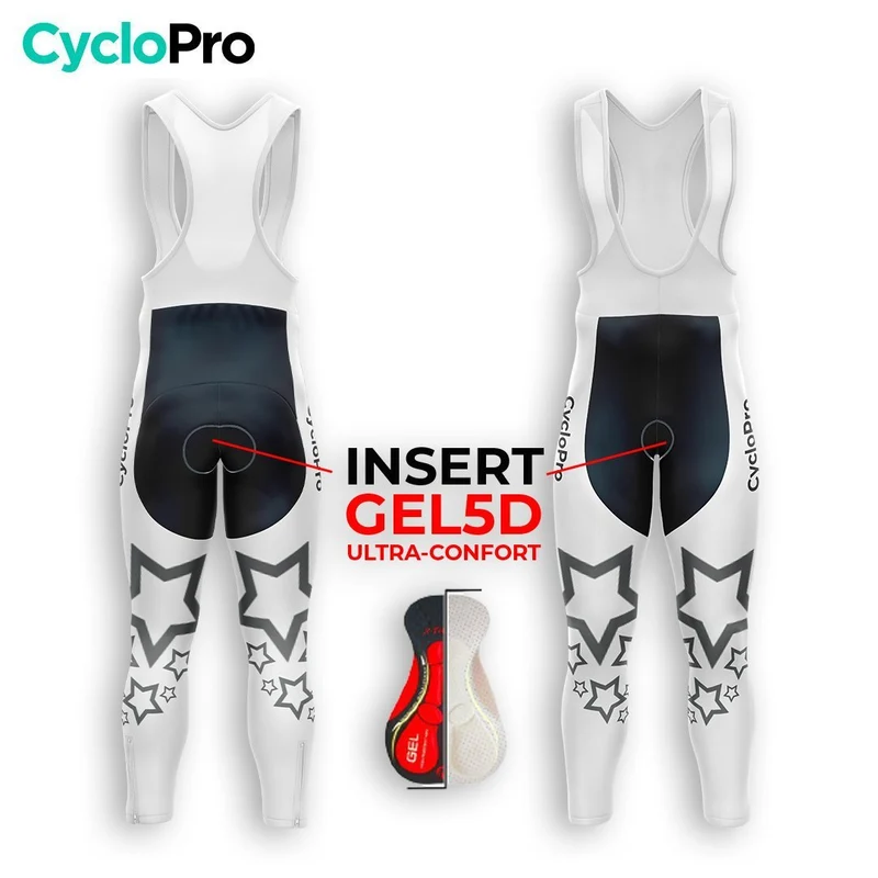 COLLANT CYCLISTE AUTOMNE HOMME BLANC - STAR+