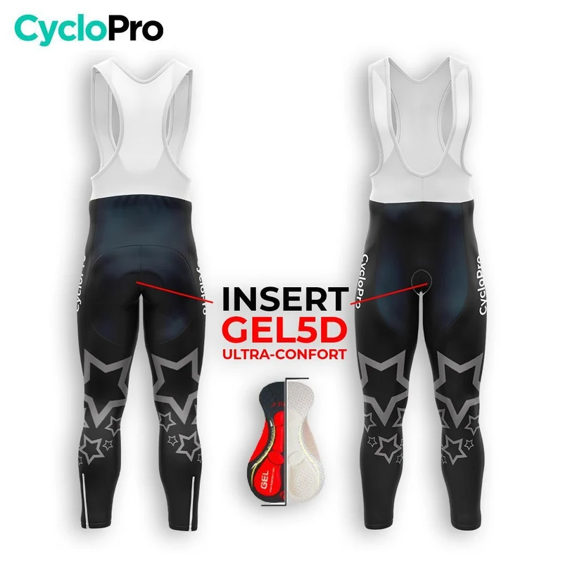 COLLANT CYCLISTE AUTOMNE HOMME NOIR - STAR+